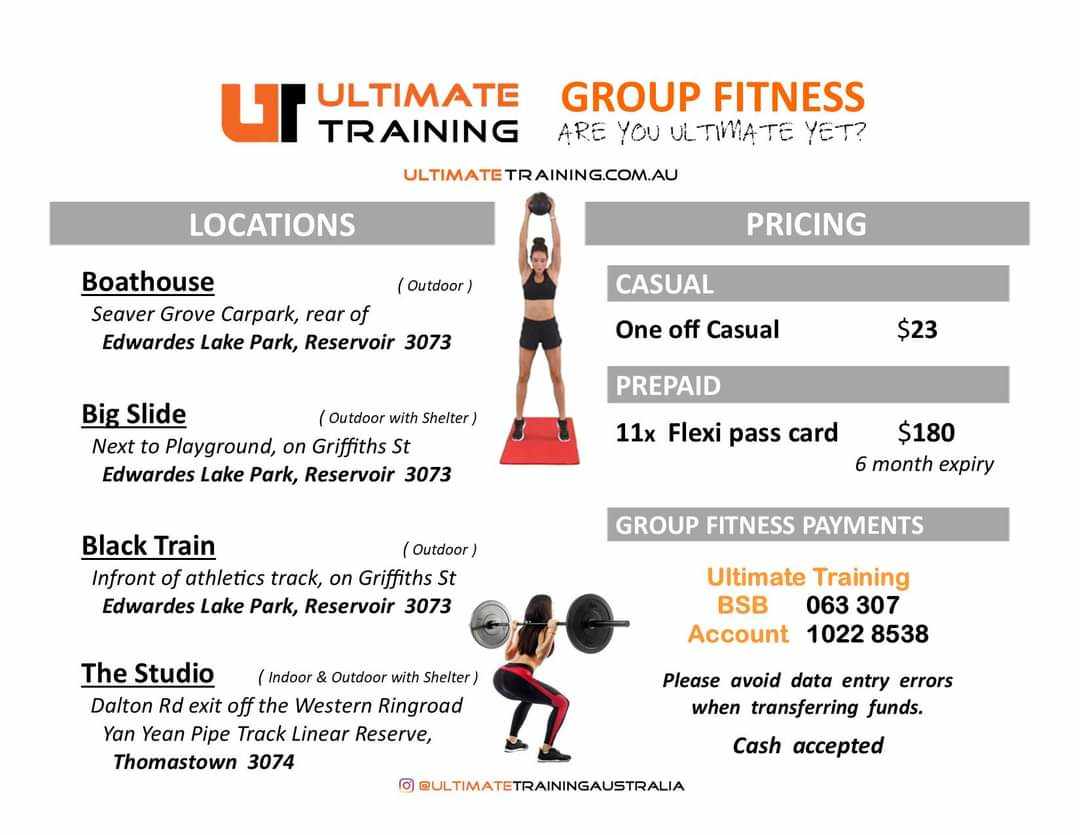 Ultimate Training Group Fitness Information
